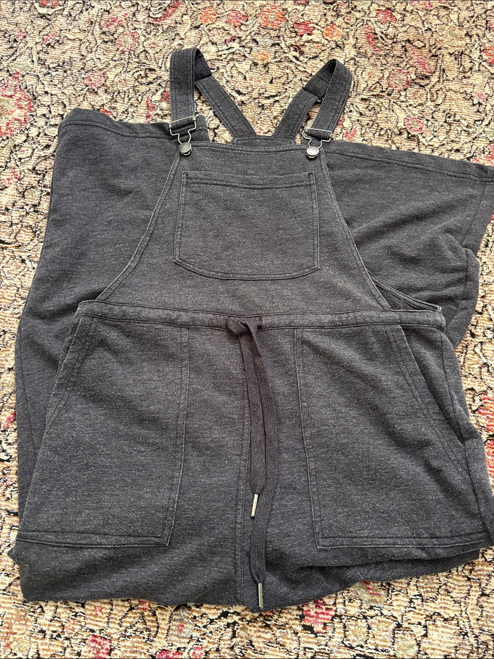 Charcoal Gray Womens Overalls Jumpsuit